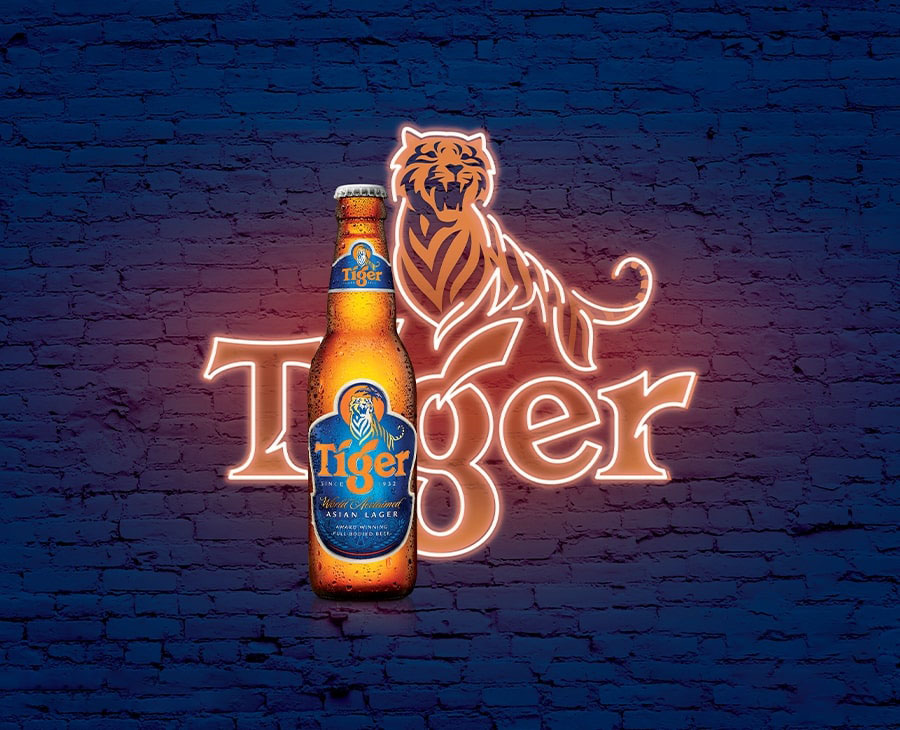 Hình ảnh biểu ngữ bia Tiger